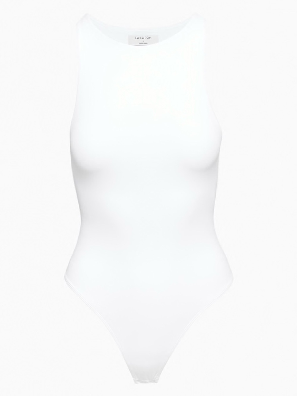 Babaton Aritzia White Sleeveless High-Cut 90s Bodysuit - size 2XS